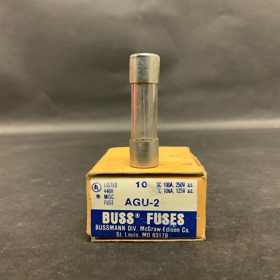 BUSSMANN AGU2 FUSE - BOX OF 10 ($35 OBO)