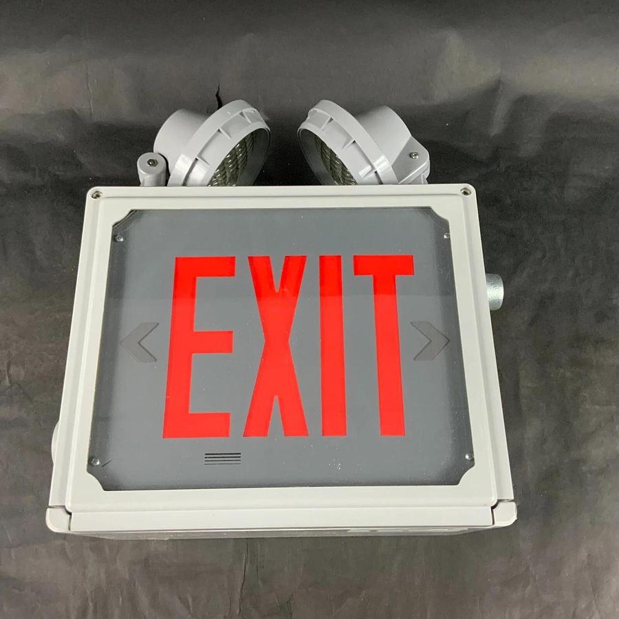 LITHONIA LIGHTING-EMERGENCY TWO-HEAD LED EXIT ($120 OBO)