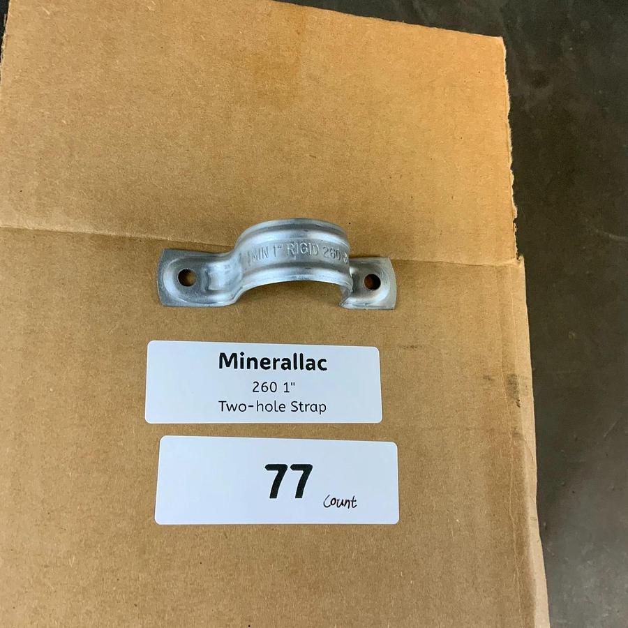 MINERALLAC 260 1” TWO-HOLE STRAP - BOX OF 77 ($18 OBO)