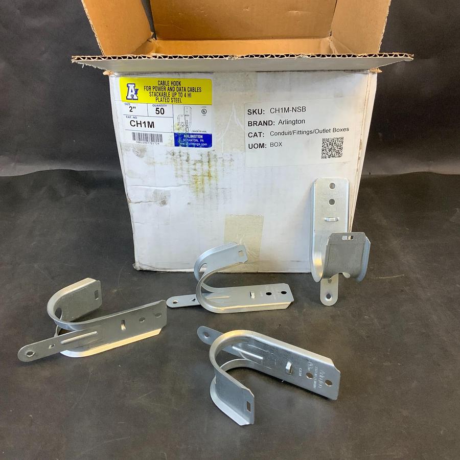 ARLINGTON FITTING CH1M 2” CABLE HOOK - BOX OF 50 ($100 OBO)