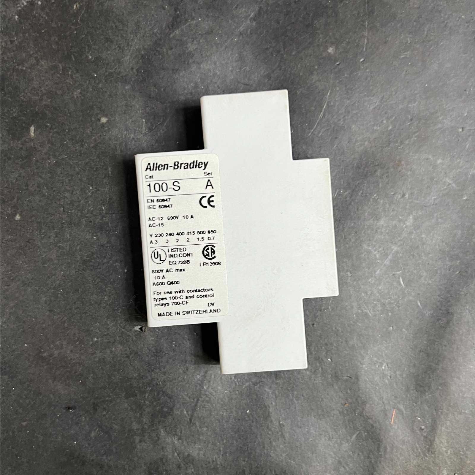 ALLEN BRADLEY 100-SA01 AUXILIARY CONTACT ($20 OBO)