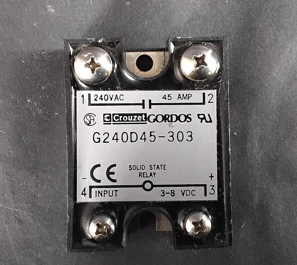 Used CROUZET GORDOS G240D45-303 SOLID STATE RELAY ($25)