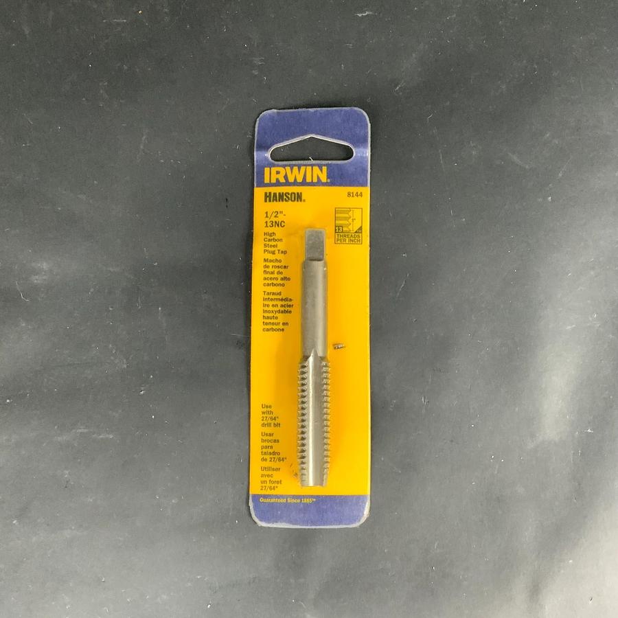 Used IRWIN 8144 HANSON 1/2”-13NC HIGH CARBON STEEL PLUG TAP ($12 OBO)