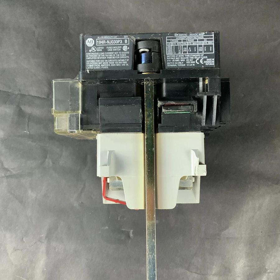 Used ALLEN BRADLEY 194R-NJ030P3 DISCONNECT SWITCH ($15 OBO)