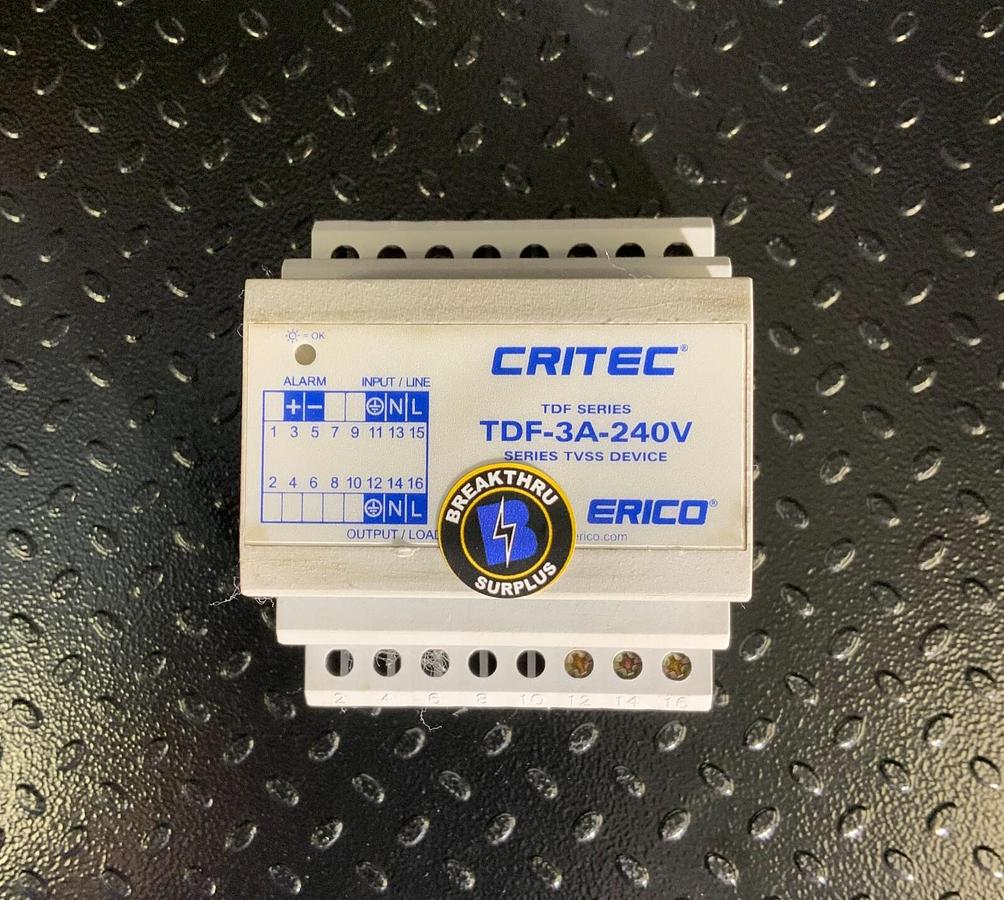 Used ERICO CRITEC TDF-3A-240V ($374.99 OBO)