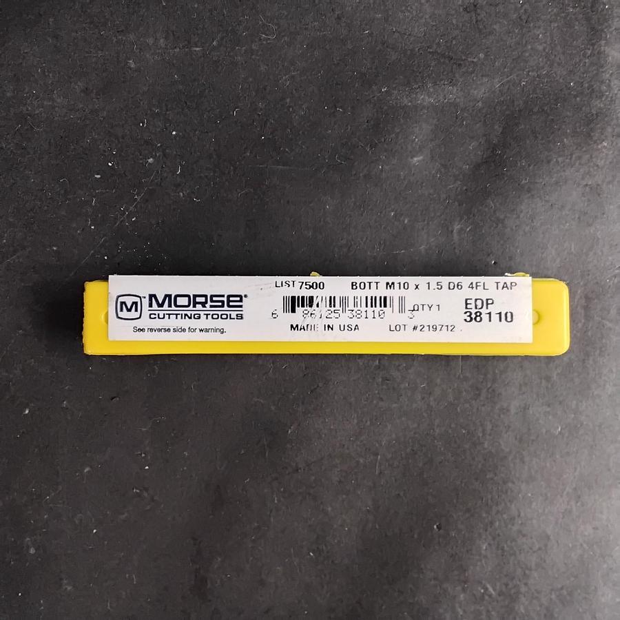 Used MORSE 7500 M10X1.5 D6 BOTT TAP ($15 OBO)