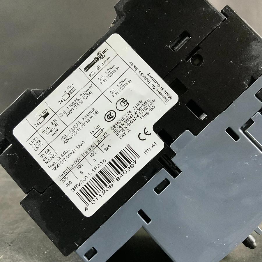 Used SIEMENS 3RV2011-1FA15 SIRIUS CIRCUIT BREAKER ($25 OBO)