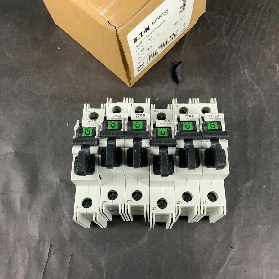 Used EATON CCP-1-30M CIRCUIT BREAKERS - SET OF 6 ($45 OBO)