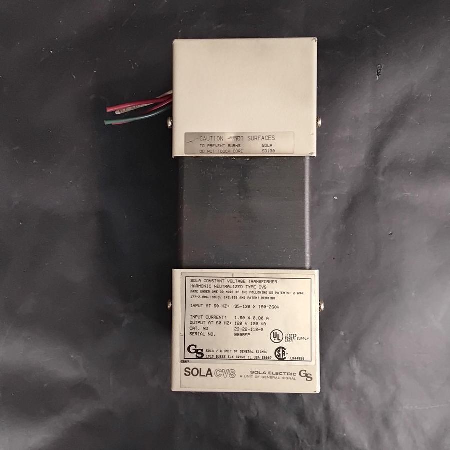 Used SOLA 9508FP POWER CONDITIONER TRANSFORMER ($100 OBO)