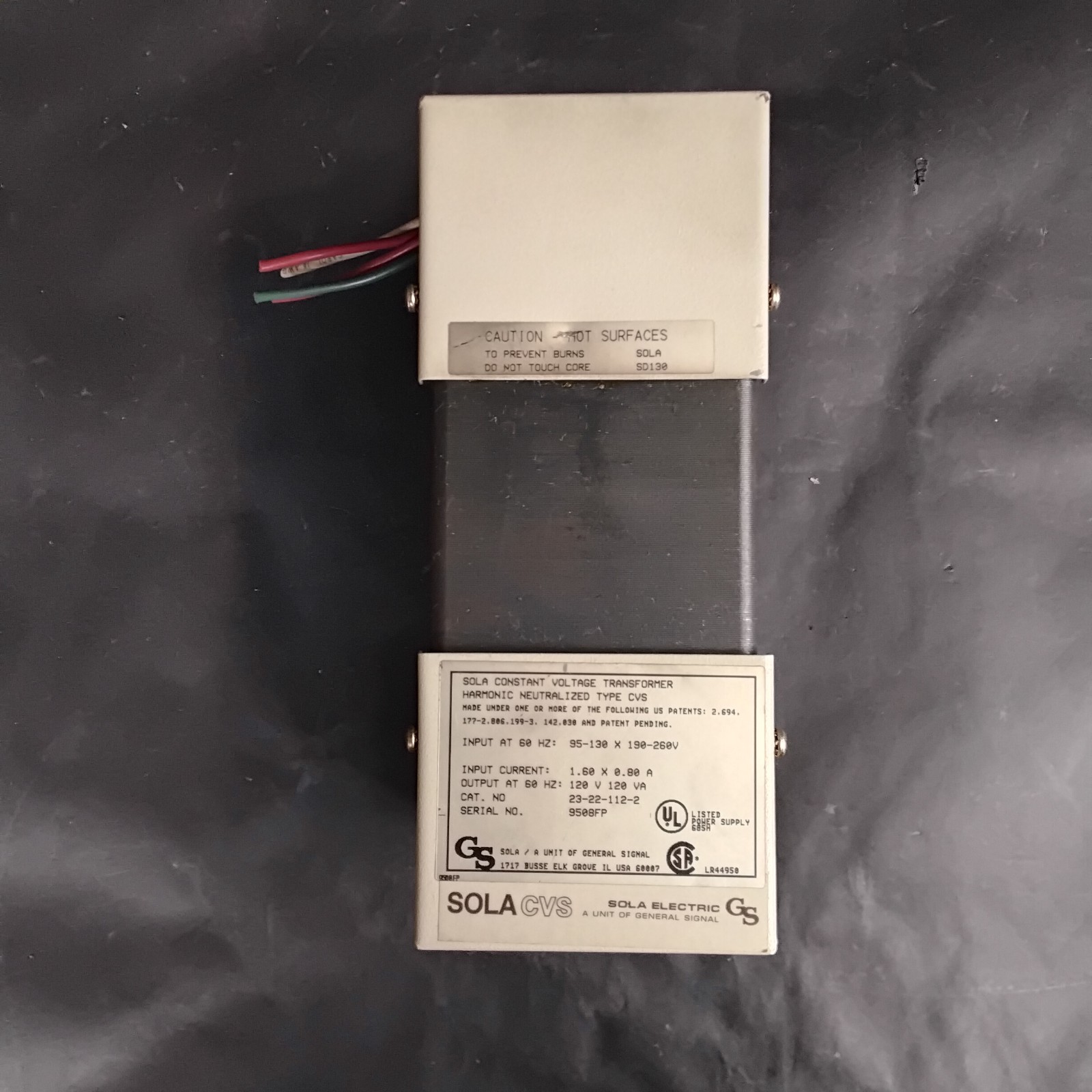 Used SOLA 9508FP POWER CONDITIONER TRANSFORMER ($100 OBO)