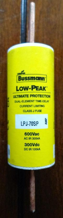 Used BUSSMANN LPJ-110SP LOW-PEAK FUSE ($38 OBO)