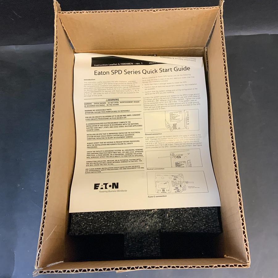 EATON SPD250240S2C SURGE PROTECTION DEVICE 250KA 240V SINGLE SPLIT | BRAND NEW |