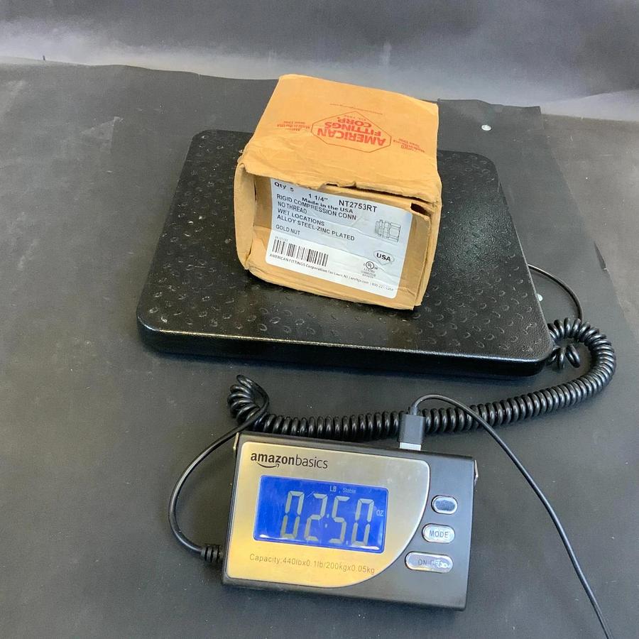 AMFICO NT2753RT 1-1/4" RIGID COMPRESSION CONNECTOR - SET 4 ($35 OBO)