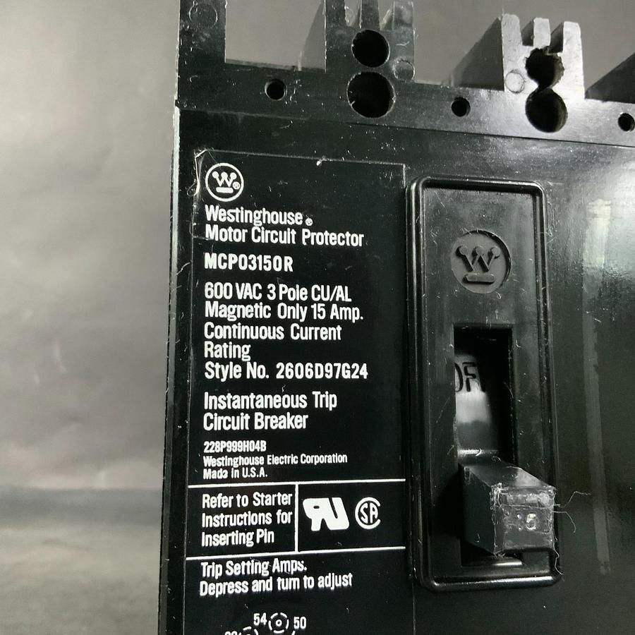 Used WESTINGHOUSE MCP03150R CIRCUIT BREAKER ($40 OBO)