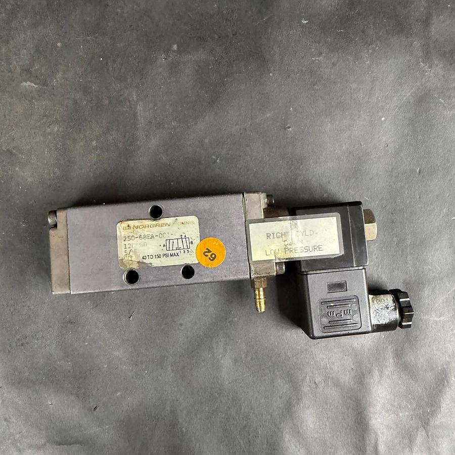 Used NORGREN 250-68EA-001-02-1 AIR VALVE