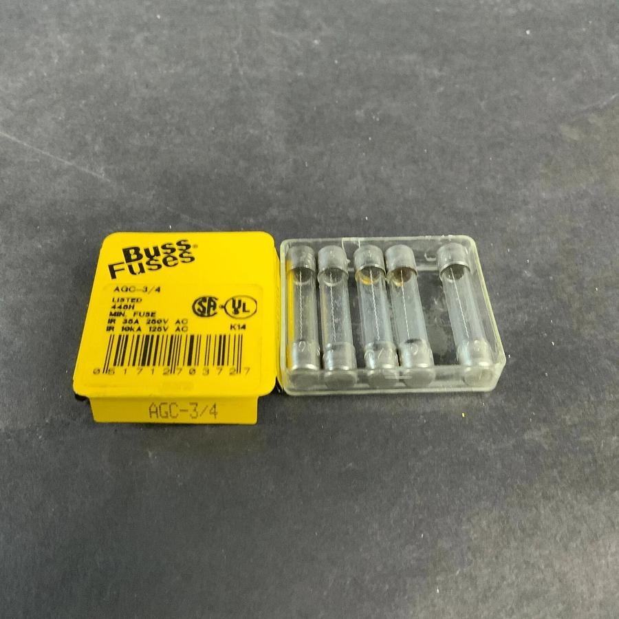 Used BUSSMANN AGC-3/4 FUSE - SET OF 5 ($6.50 OBO)