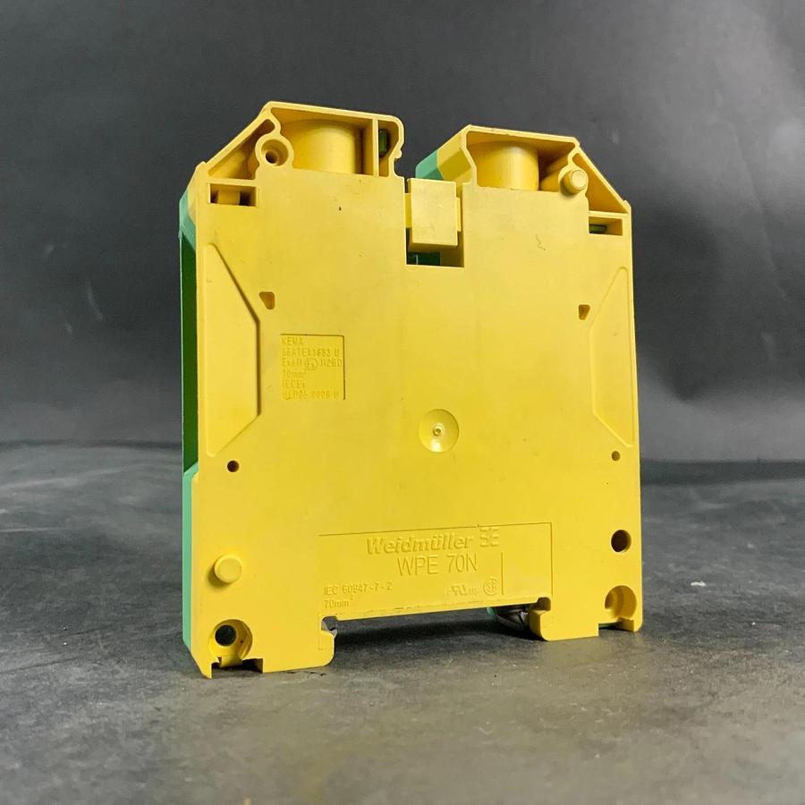 Used WEIDMULLER WPE 70N TERMINAL GROUND BLOCK ($8 OBO)