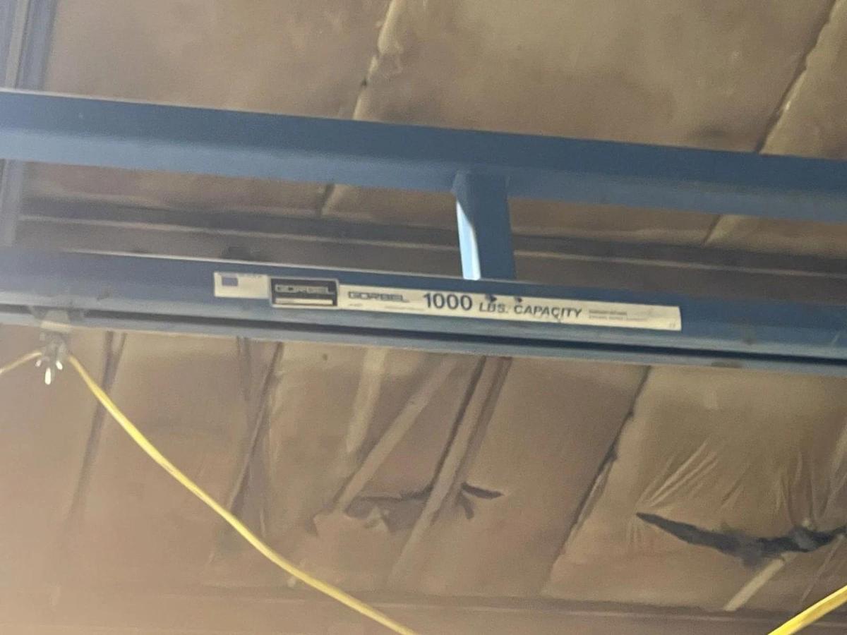 Used (2) Gorbel 1000 LB Capacity Mono-Rail Crane 60FT ($6,000/each, OBO!!!)