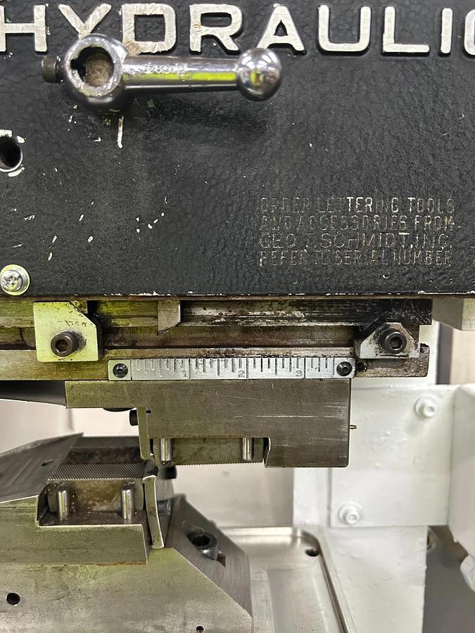 Refurbished Schmidt Hydraulic Marking Machine Model #365 ($5,500 OBO) REFURBISHED 2025