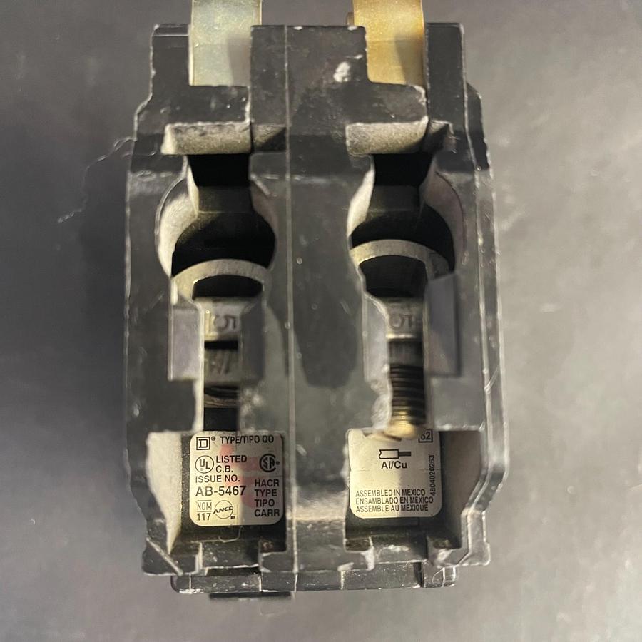 Used SQUARE D QO235 35AMP 120/240V~ CIRCUIT BREAKER