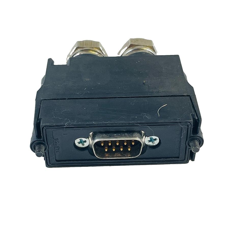 Used FESTO FBS-SUB-9-GS-9 18529 9-PIN DB9 FIELDBUS D-SUB CONNECTOR PLUG DUAL GLAND