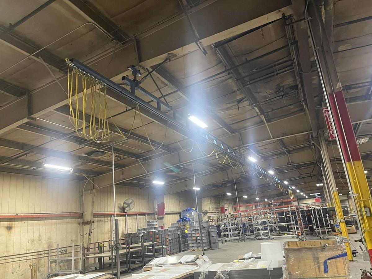 Used Mono-Rail Crane, Gorbel, 1/2 Ton CAP, 60FT (Ready to Ship!)