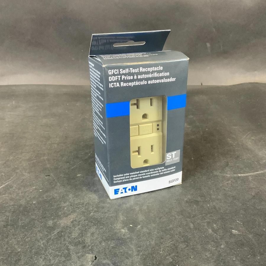 Used EATON SGF20V-L GFCI SELF-TEST RECEPTACLE ($10 OBO)