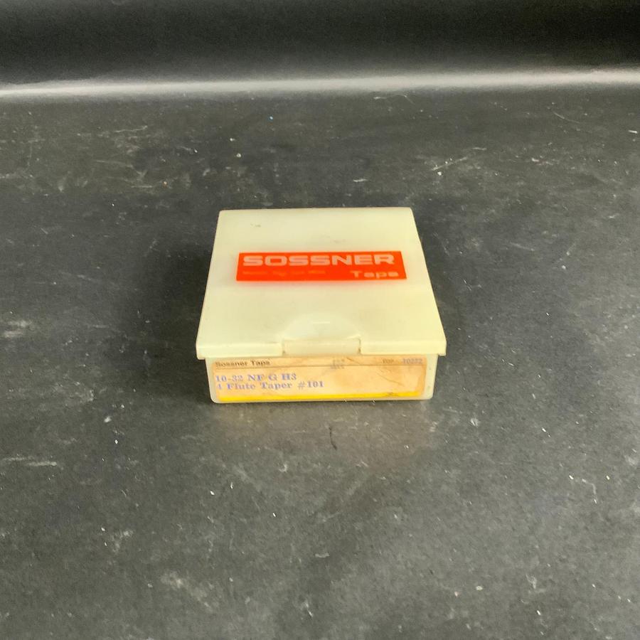Used SOSSNER 10272 #10-32 NF H3 4-FLUTE TAPER HAND TAP - PARTIAL BOX OF 9 ($60 OBO)