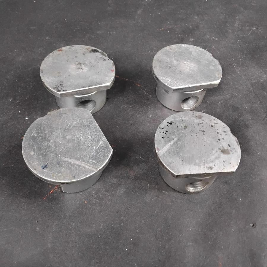 Used INDUSTRIAL STAINLESS STEAL BUSHINGS/LUGS - GROUP OF 4 ($15 OBO)