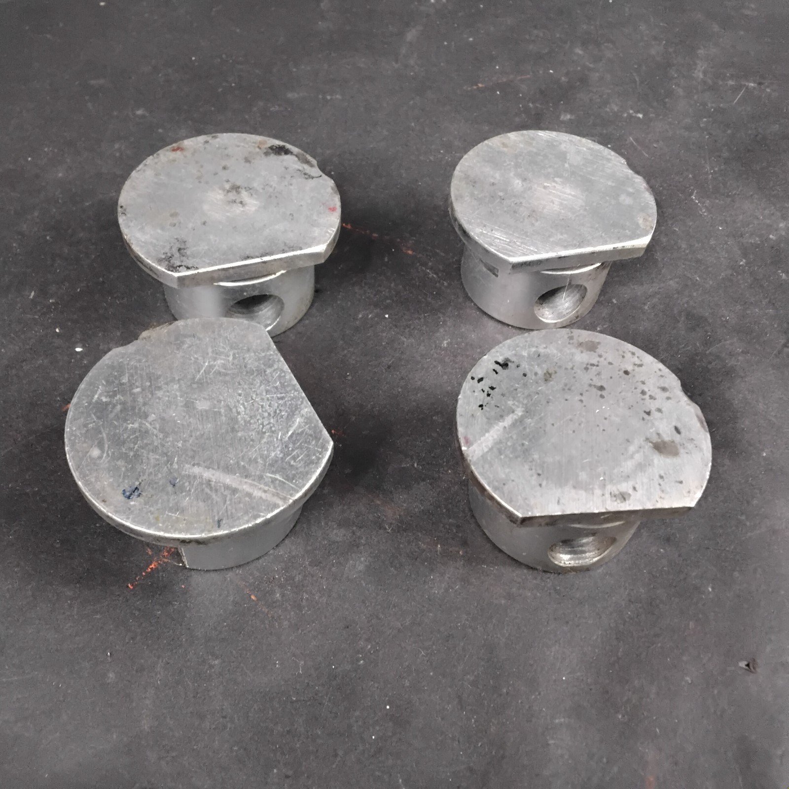 Used INDUSTRIAL STAINLESS STEAL BUSHINGS/LUGS - GROUP OF 4 ($15 OBO)