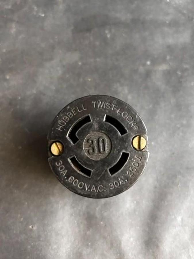 Used HUBBELL 30A TWIST-LOCK CONNECTOR ($14 OBO)