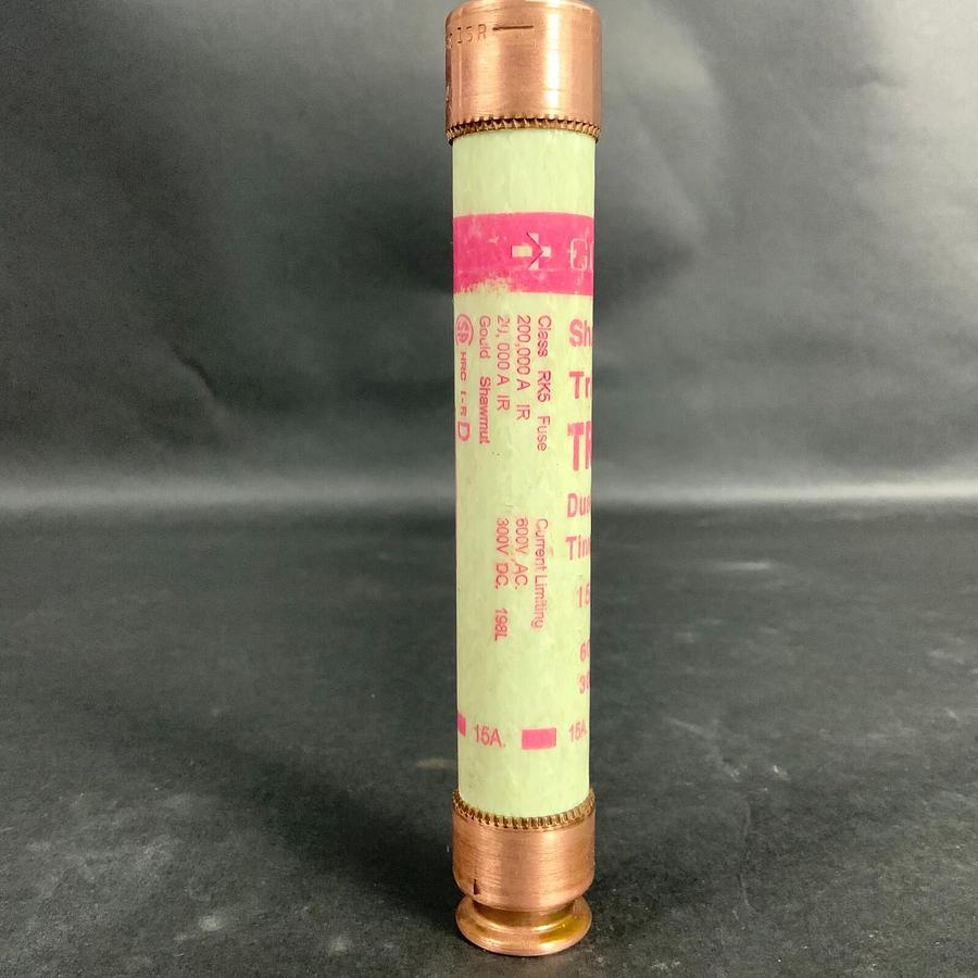Used Ferraz Shawmut TRS15R Fuse 15A 600V Class RK5 Time Delay Tri-Onic Industrial
