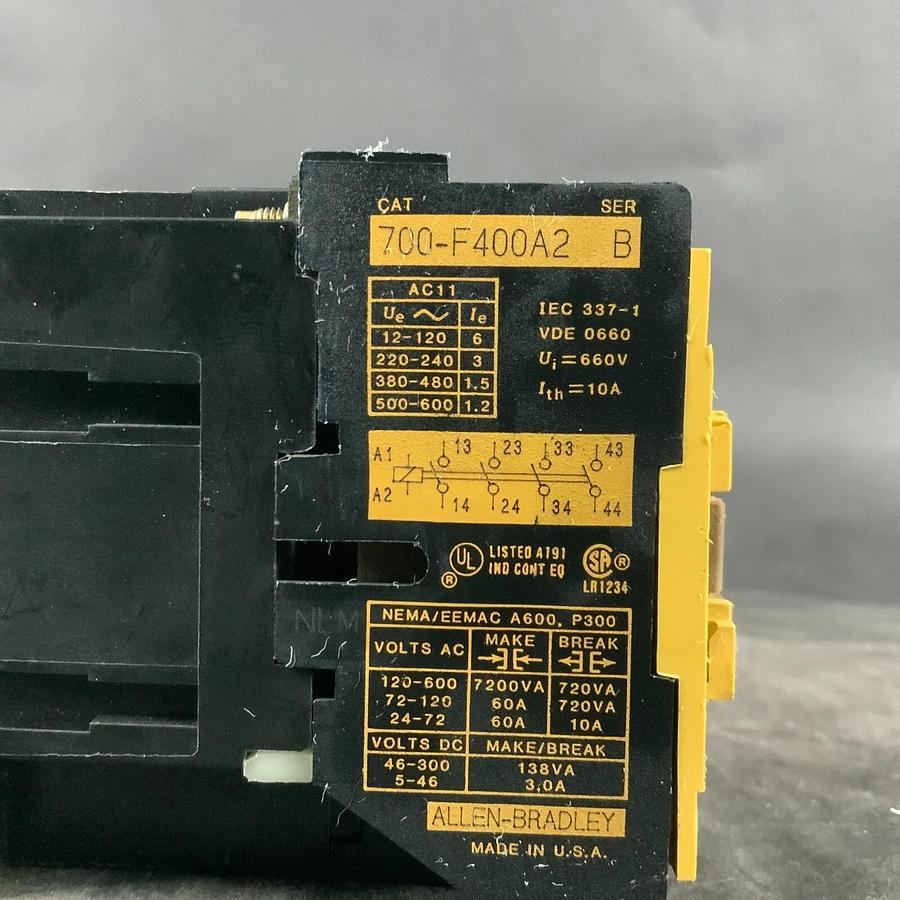 Used ALLEN BRADLEY 700-F400A2 B CONTACTOR ($35 OBO)
