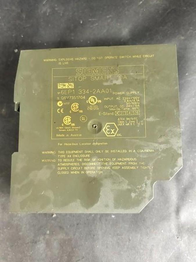 Used SIEMENS 6EP1 334-2AA01 POWER SUPPLY UNIT
