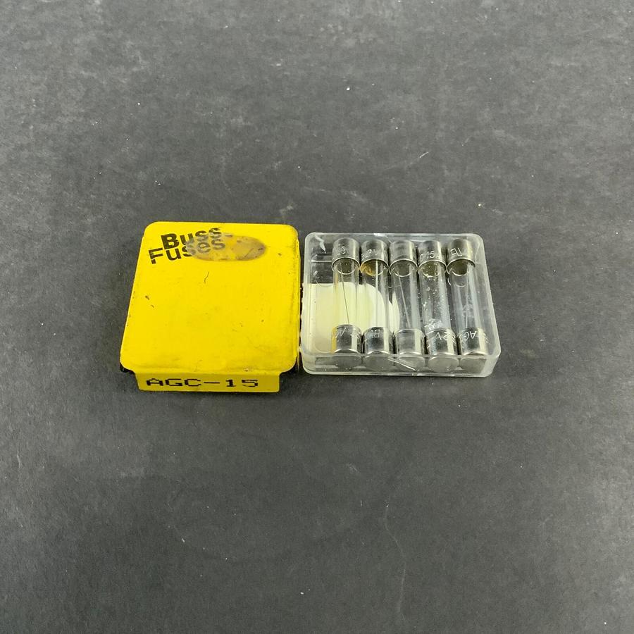 BUSSMANN AGC-15 FUSE - SET OF 5 ($6.50 OBO)