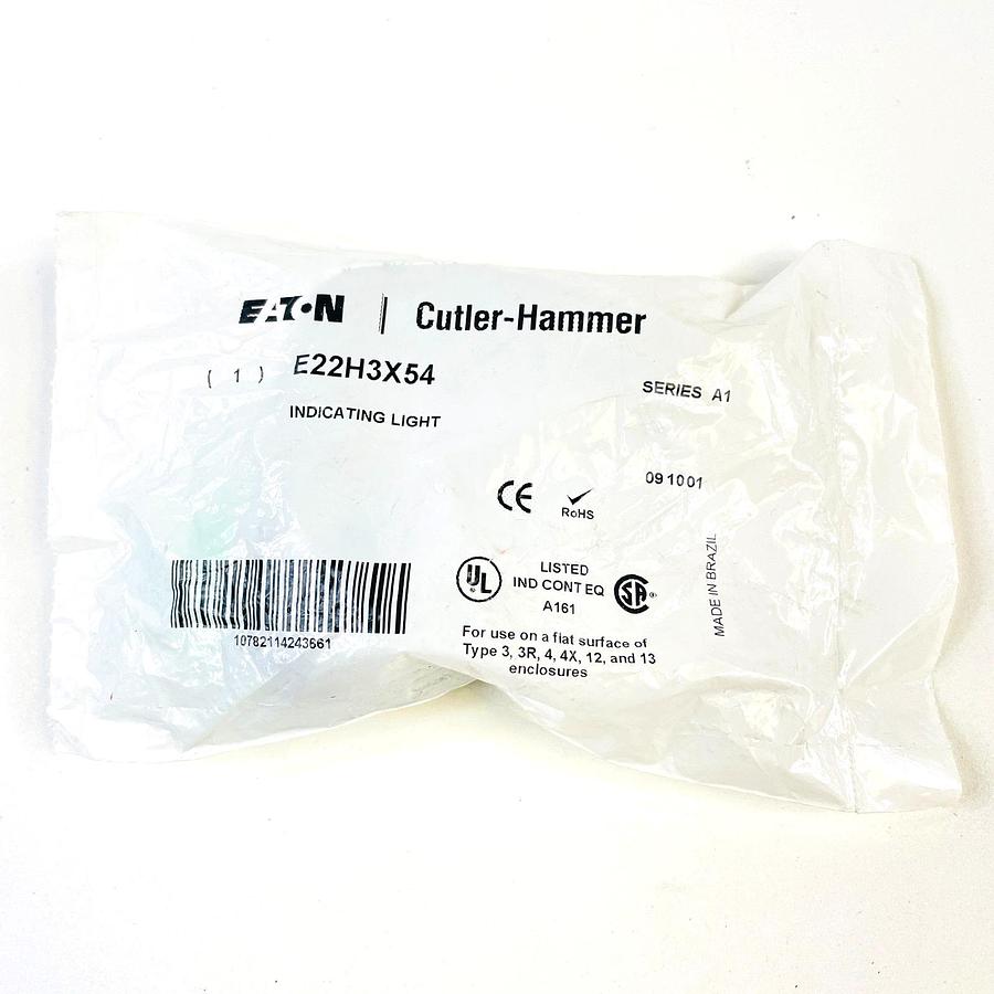 CUTLER HAMMER E22H3X54 SER A1 GREEN INDICATING LIGHT CONTACT BLOCK KIT