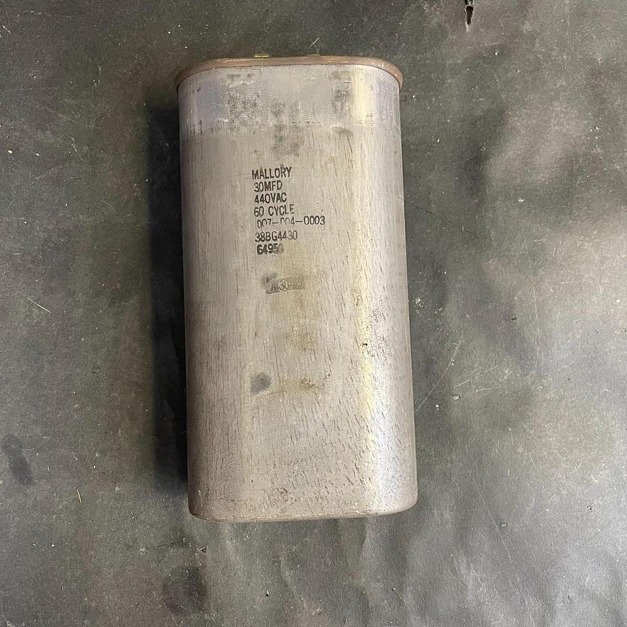 Used MALLORY 38BG4430 CAPACITOR
