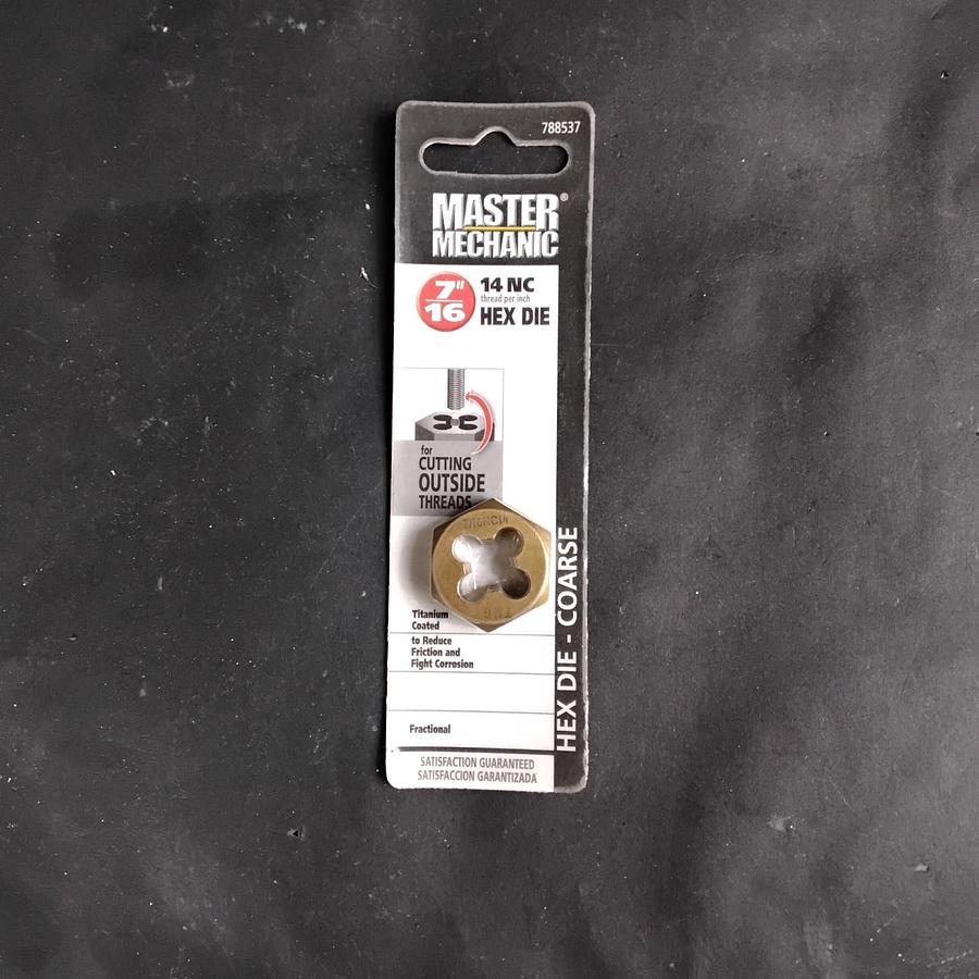 MASTER MECHANIC 788537 7/16" HEX DIE ($5 OBO)