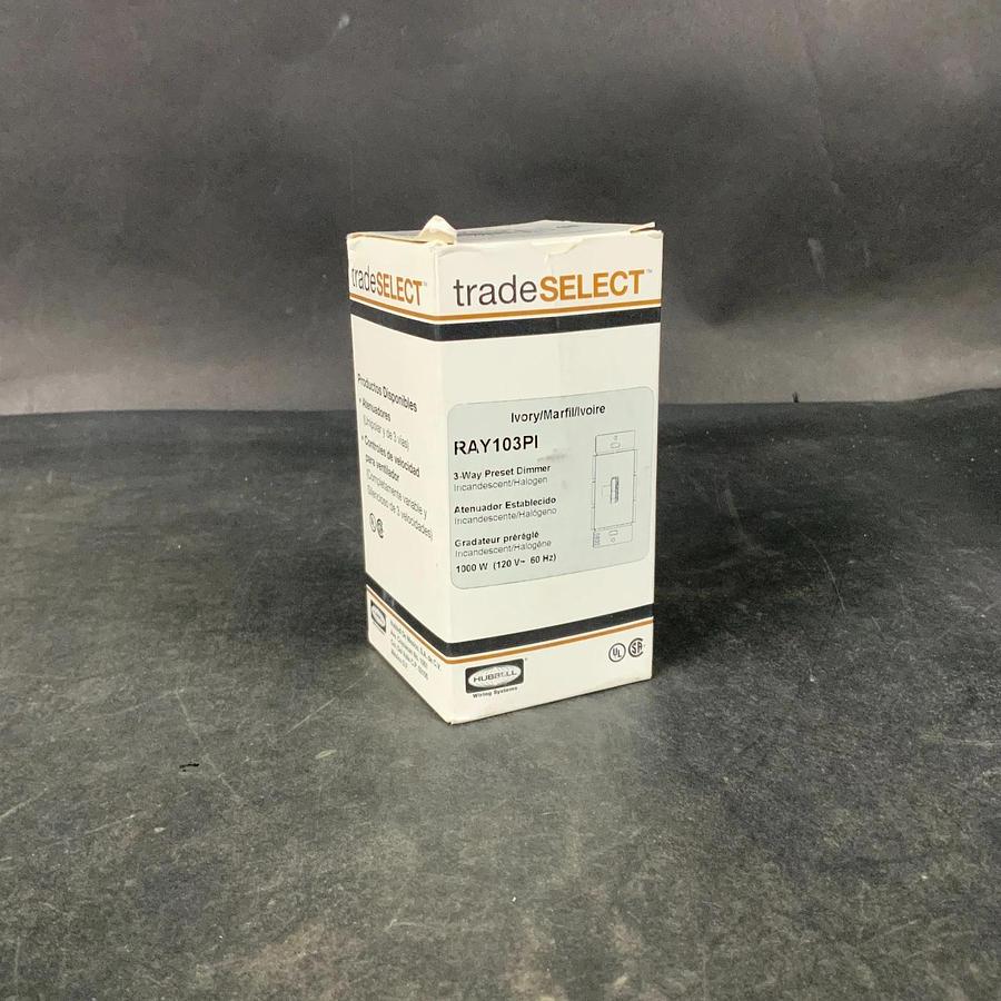 Used HUBBELL TRADESELECT RAY103PI 3-WAY PRESET DIMMER ($40 OBO)