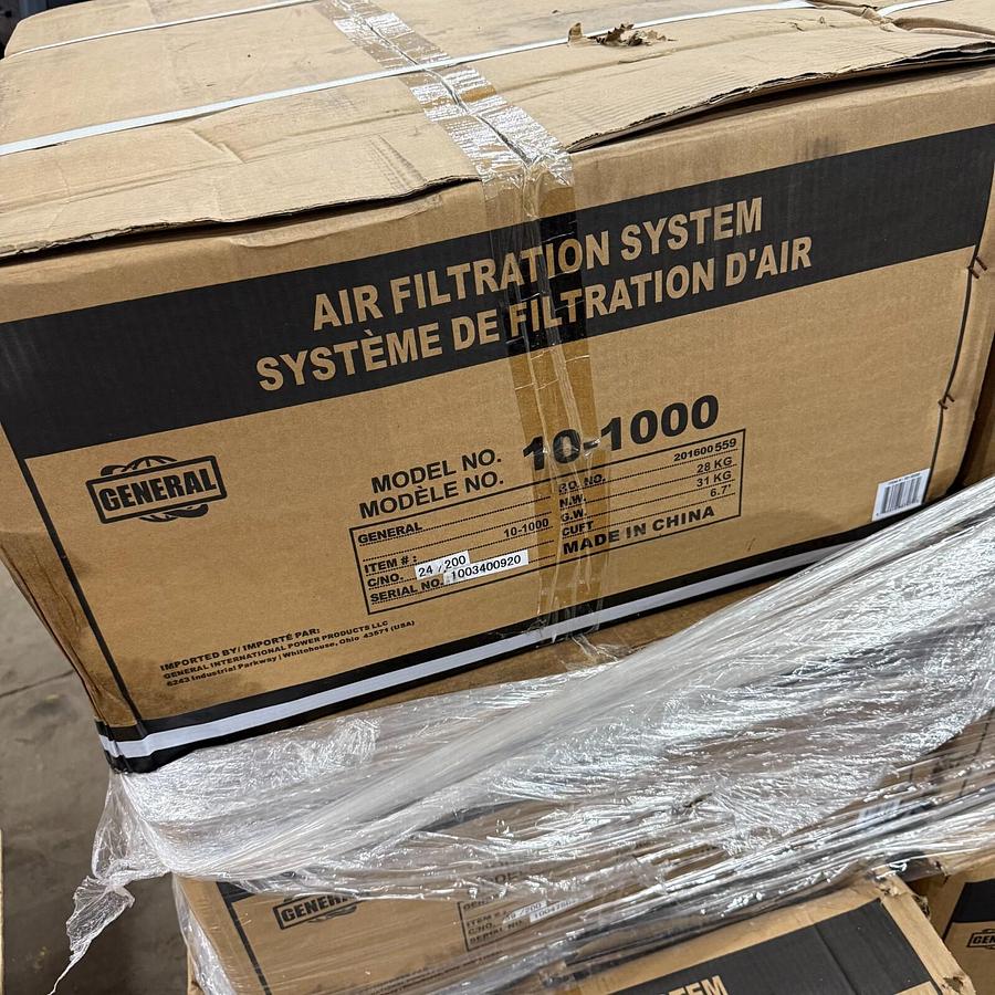 GENERAL INTERNATIONAL 10-1000 AIR FILTRATION SYSTEM - NEW IN BOX ($225 OBO)