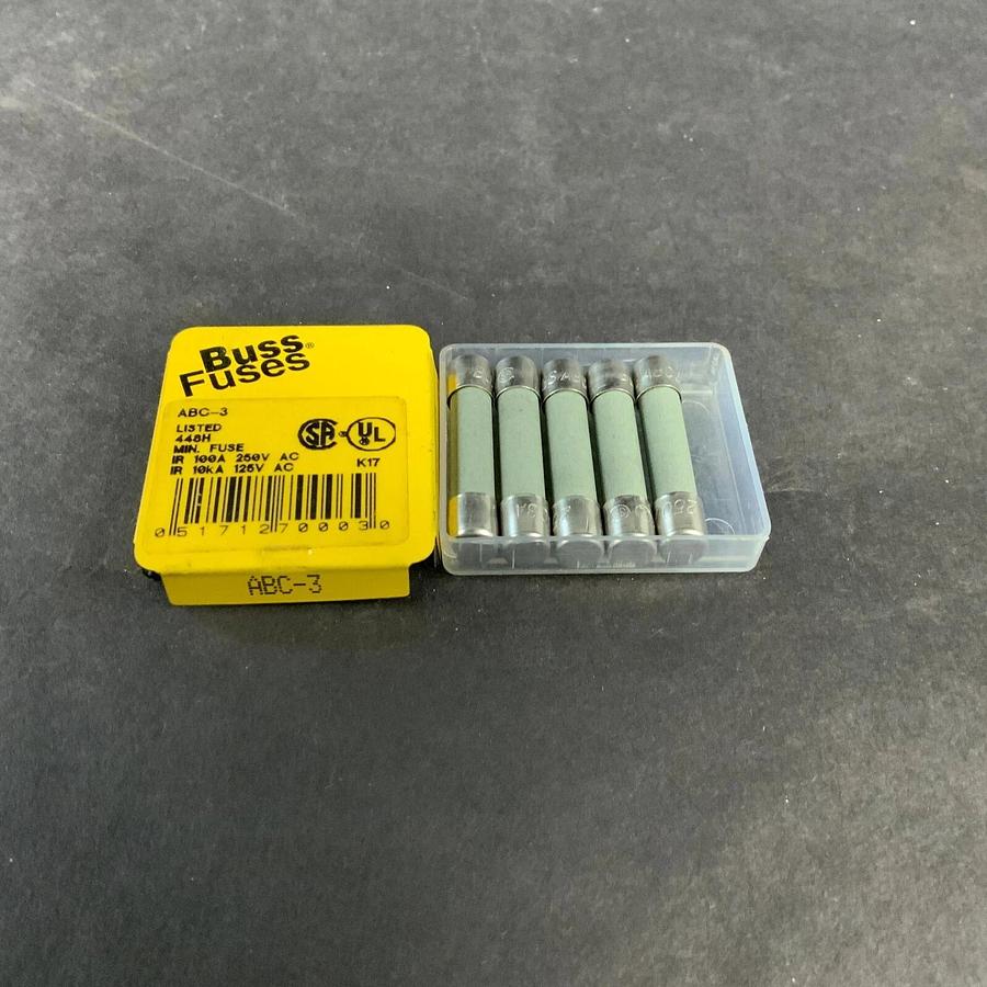 BUSSMANN ABC-3 FUSE - SET OF 5 ($6.50 OBO)