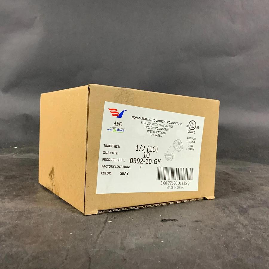 AFC FITTINGS 0992-10-GY CONNECTORS- SET OF 16 ($30 OBO)