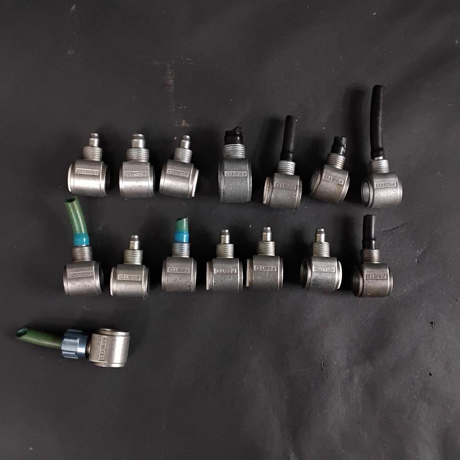 Used FESTO LCK-1/8-PK-4 ELBOW QUICK CONNECTORS- LOT OF 15 ($8 OBO)