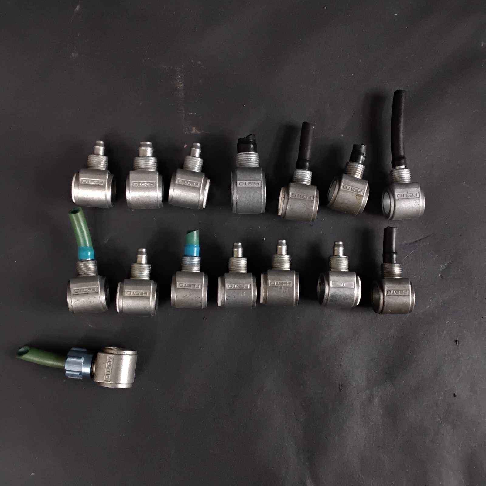 Used FESTO LCK-1/8-PK-4 ELBOW QUICK CONNECTORS- LOT OF 15 ($8 OBO)