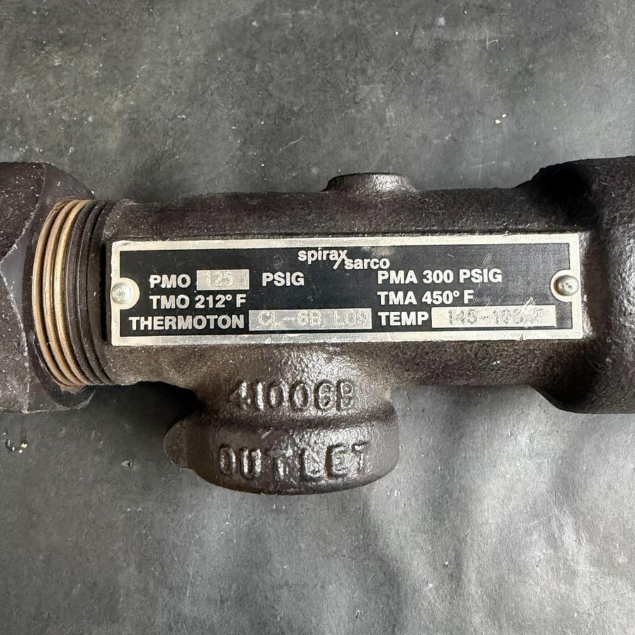 Used SPIRAX-SARCO CL-6B-L09 THERMOSTATIC STEAM TRAP ($150 OBO)