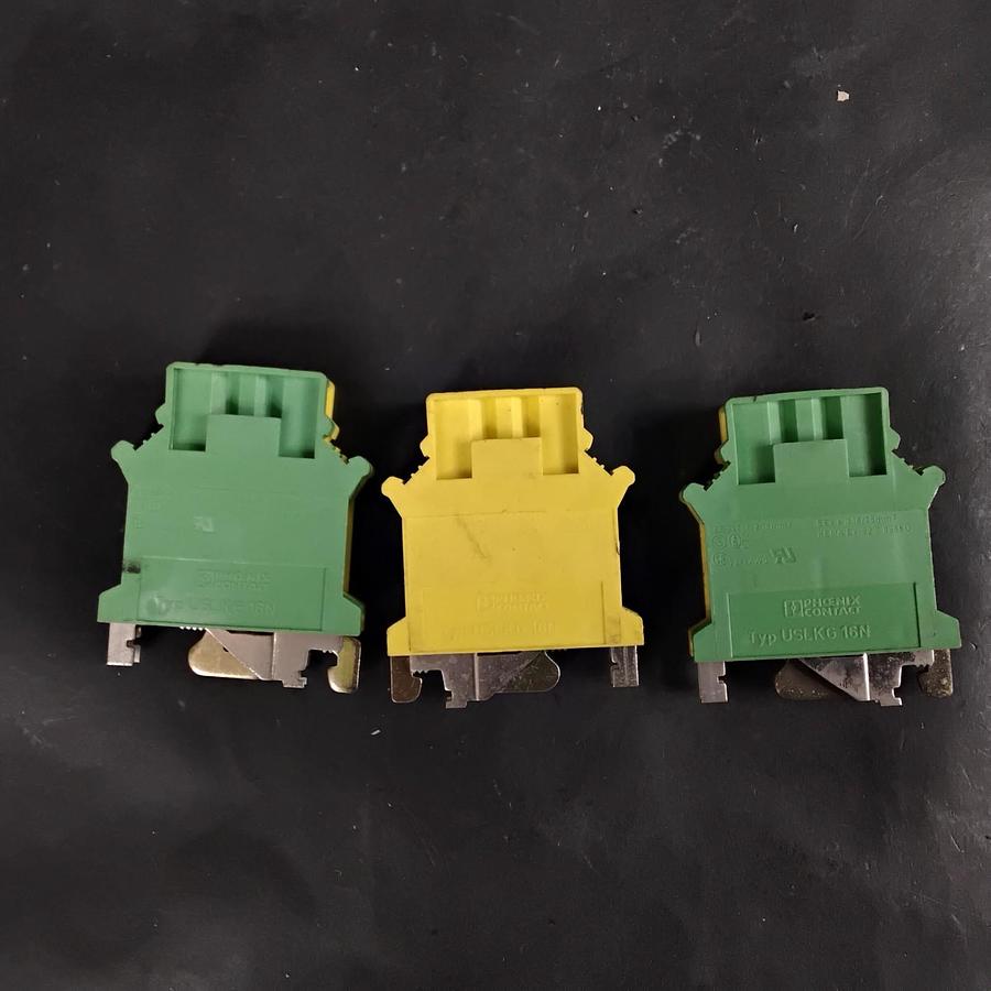 Used PHOENIX CONTACT USLKG 16N TERMINAL BLOCK ($3/EACH OBO)