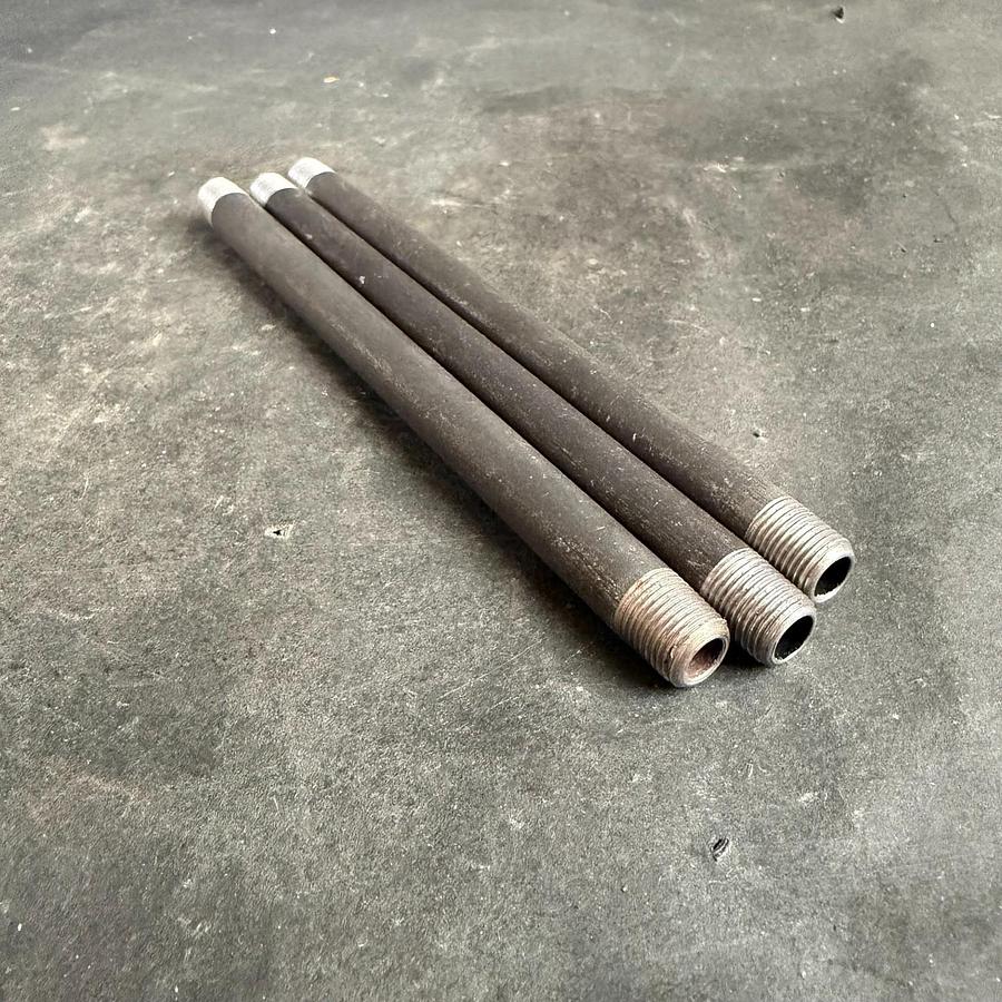 Used MSC 1/8X6 BLK SCH40 NIPPLE WELDED - SET OF 3