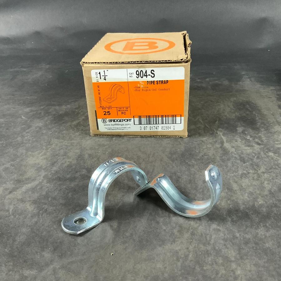 Used BRIDGEPORT 1-1/4” 904-S PIPE STRAP - SET OF 25 ($40 OBO)