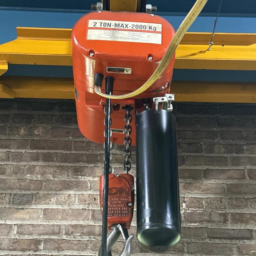 Used FREESTANDING 2 TON BRIDGE CRANE 13'Tx24'Lx12.6'W - W/2 TON CM HOIST ($15000 OBO)