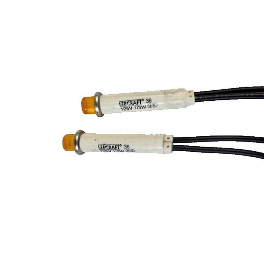 Used LEECRAFT TINEON 3600 AMBER INDICATOR LIGHTS 2PCS